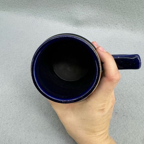 University of Colorado Cobalt Blue Gold Denver Ceramic Beer Collegiate Stein Mug - Picture 4 of 5